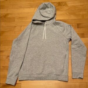 Lululemon Smooth Spacer Mens Classic-fit Pullover Hoodie Light Grey Medium